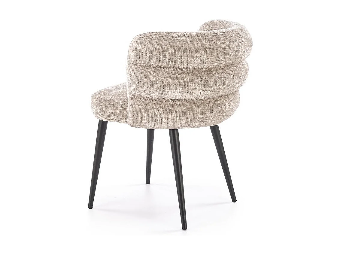 Sedia K575/Tessuto e metallo/Beige