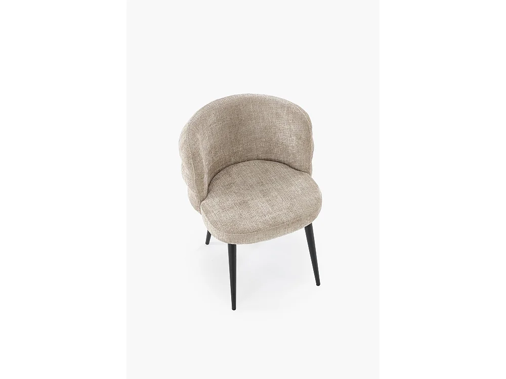 Sedia K575/Tessuto e metallo/Beige