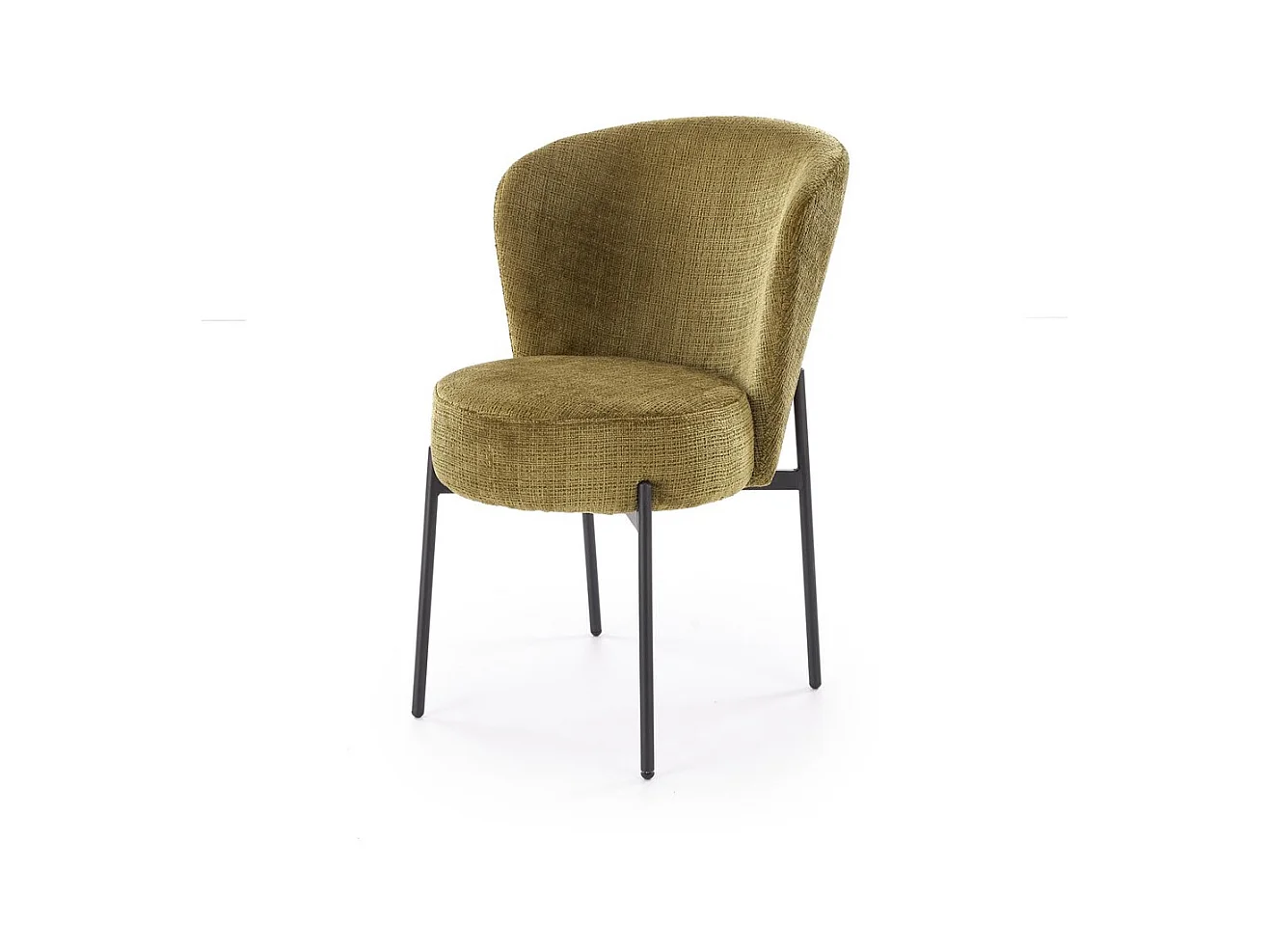 Sedia K590/Tessuto e metallo/Verde