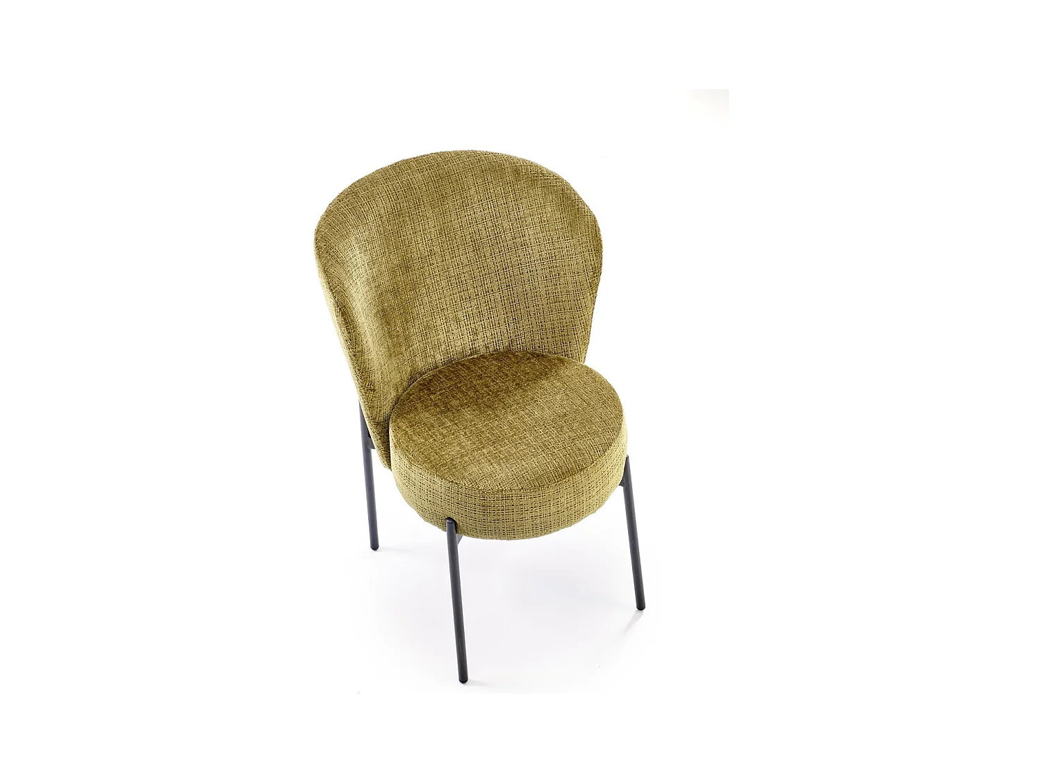 Sedia K590/Tessuto e metallo/Verde