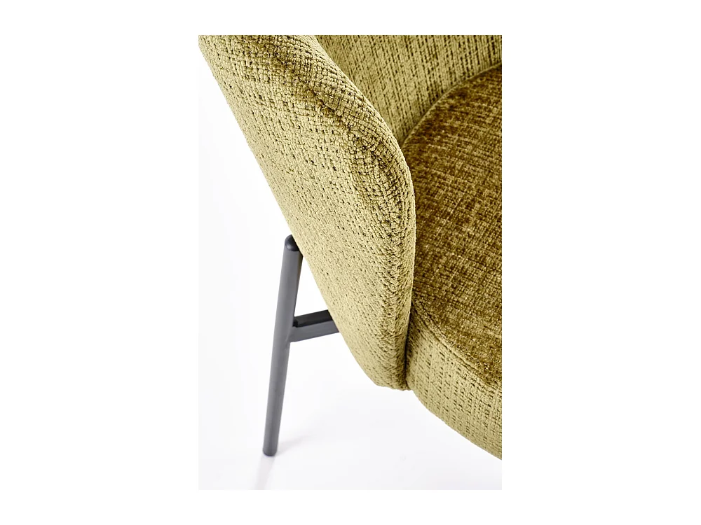 Sedia K590/Tessuto e metallo/Verde