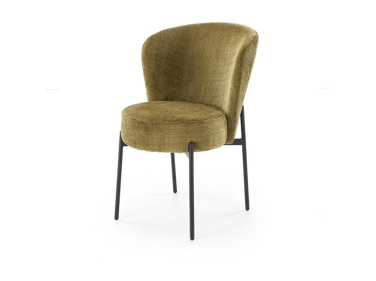 Sedia K590/Tessuto e metallo/Verde