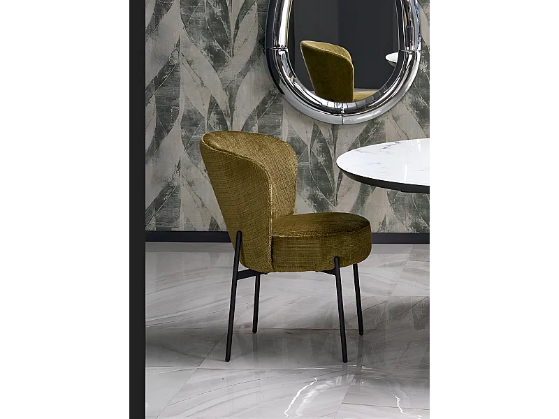 Stuhl K590/Stoffbezug&Metall/Grün