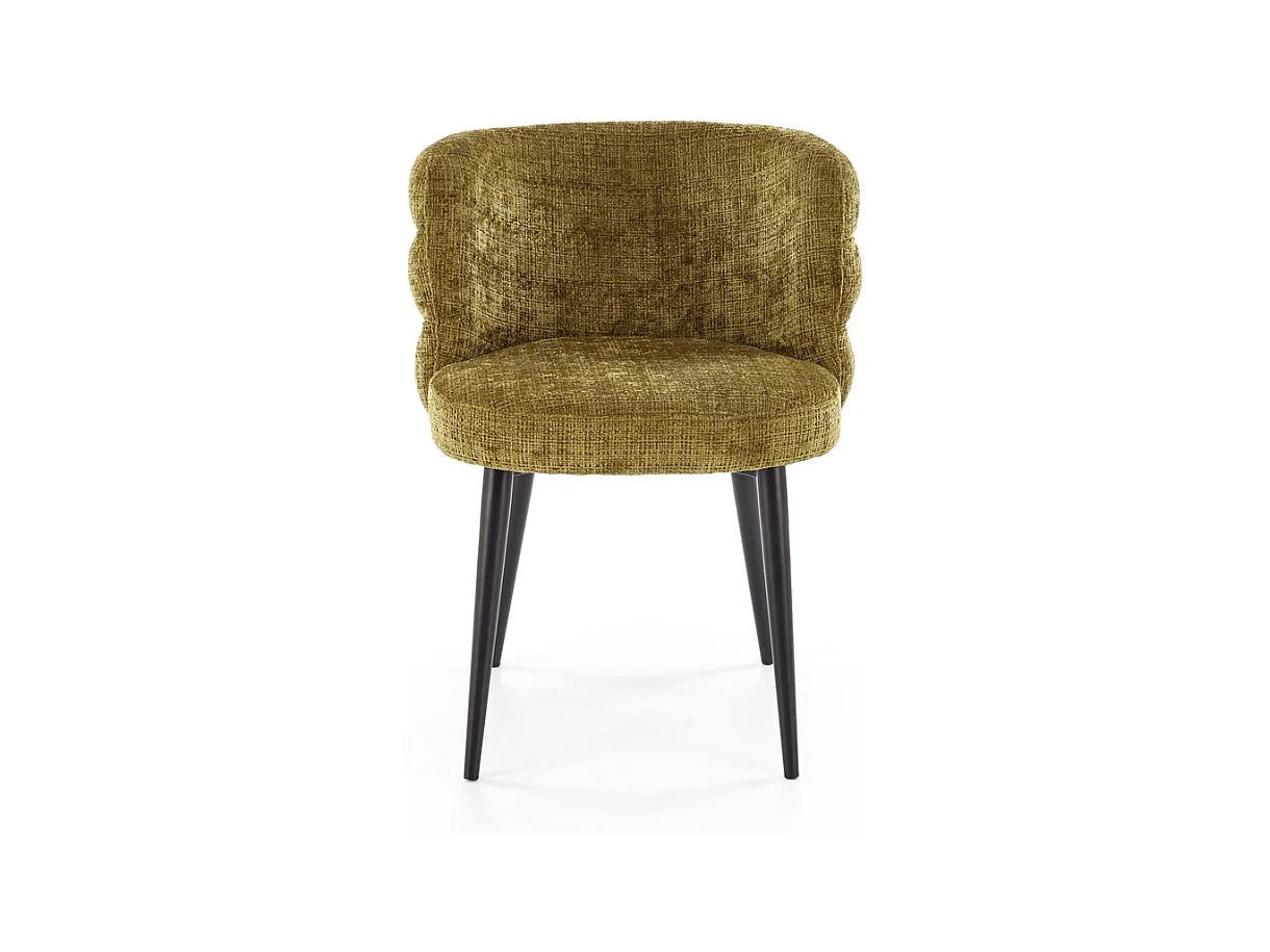 Sedia K575/Tessuto e metallo/Verde