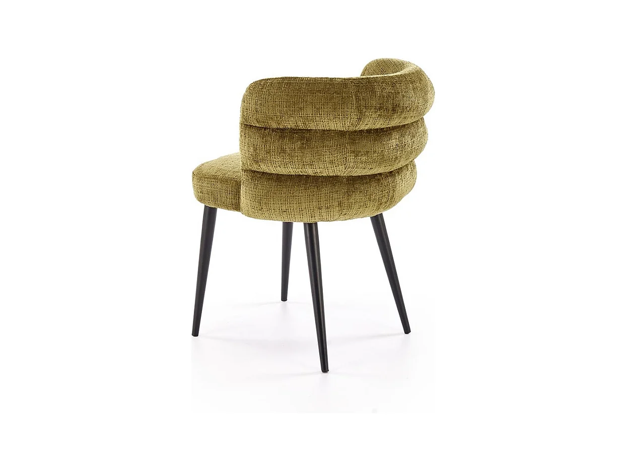 Sedia K575/Tessuto e metallo/Verde