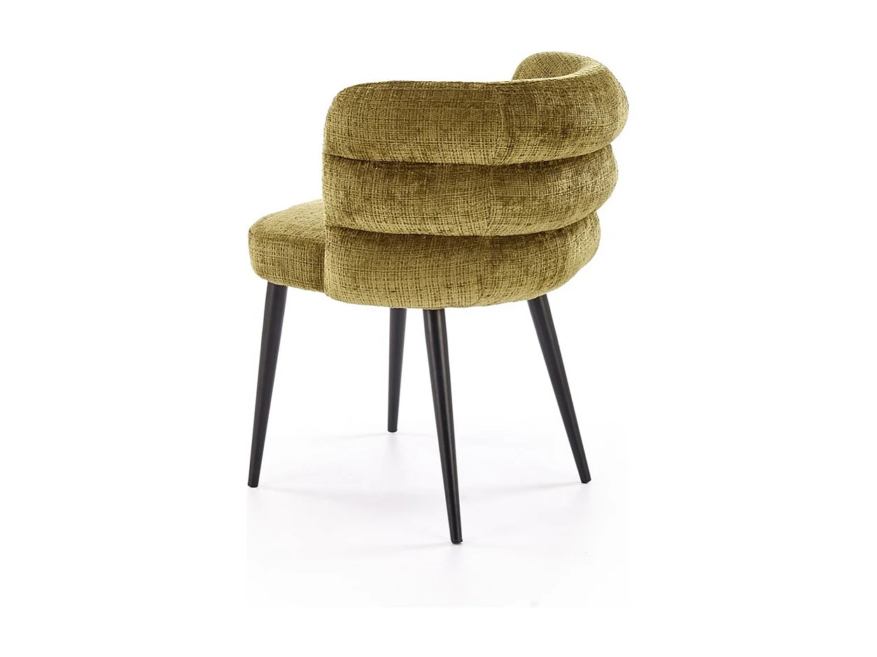 Sedia K575/Tessuto e metallo/Verde