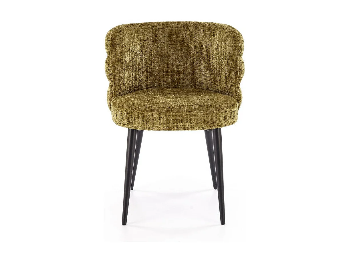 Sedia K575/Tessuto e metallo/Verde