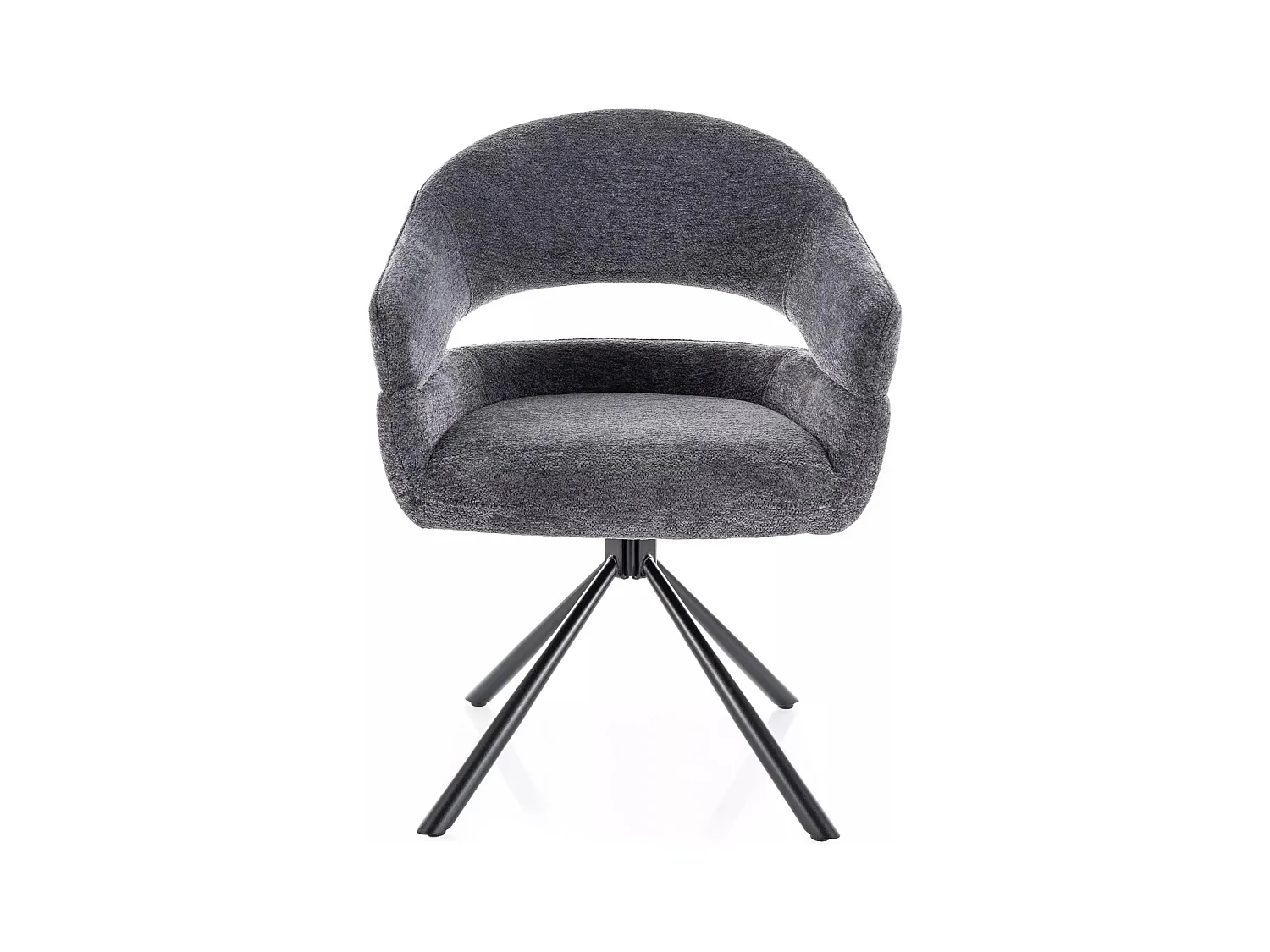 Stuhl Borgo/Rotation-180Grad/Stoffbezug&Metal/Anthrazit