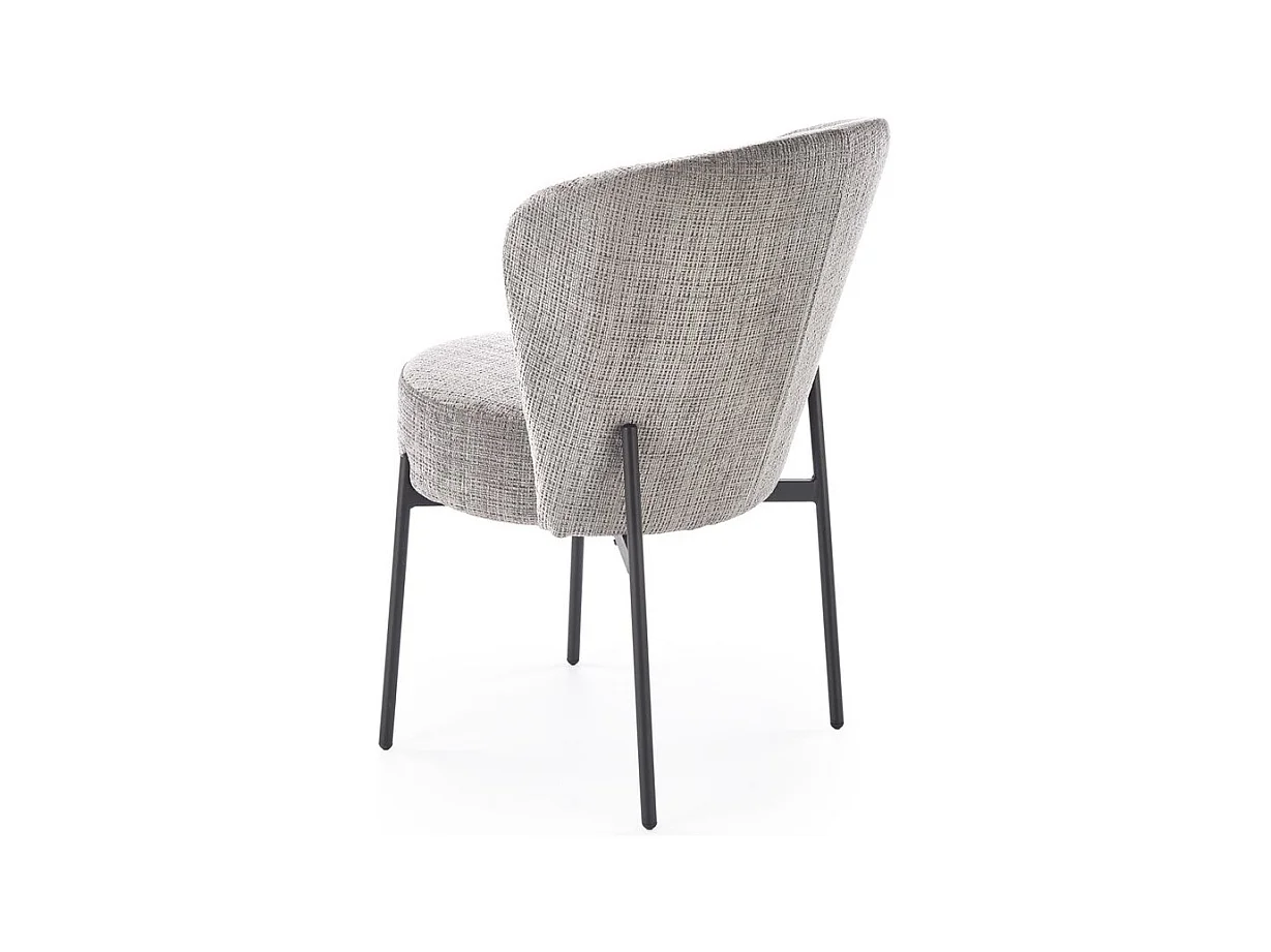 Stuhl K590/Stoffbezug&Metall/Grau