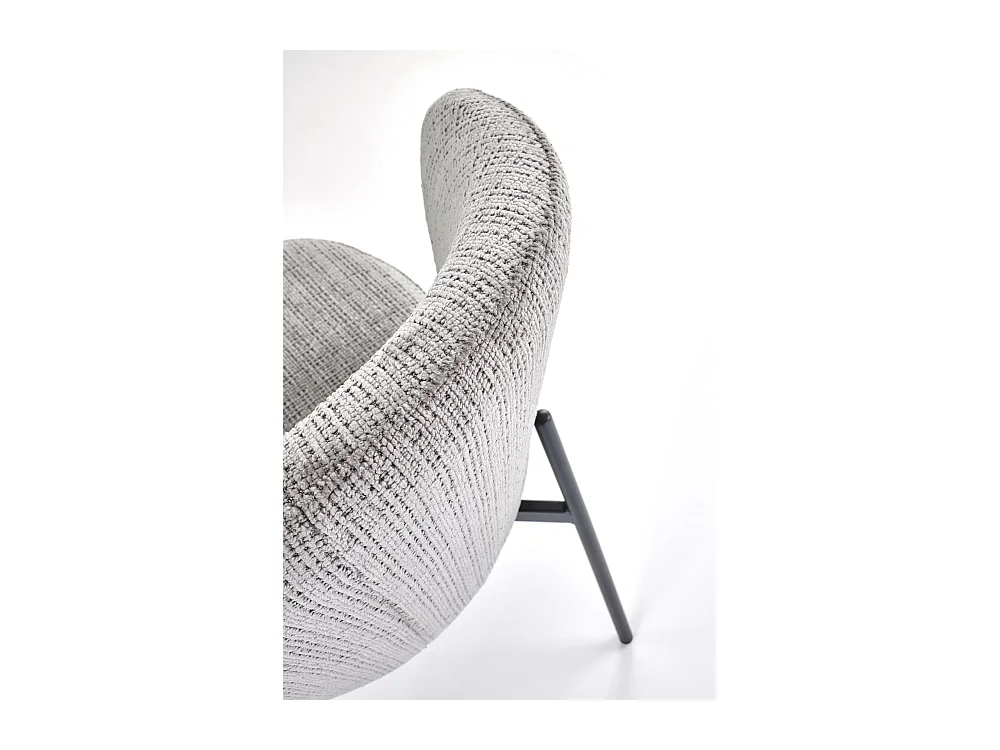 Stuhl K590/Stoffbezug&Metall/Grau