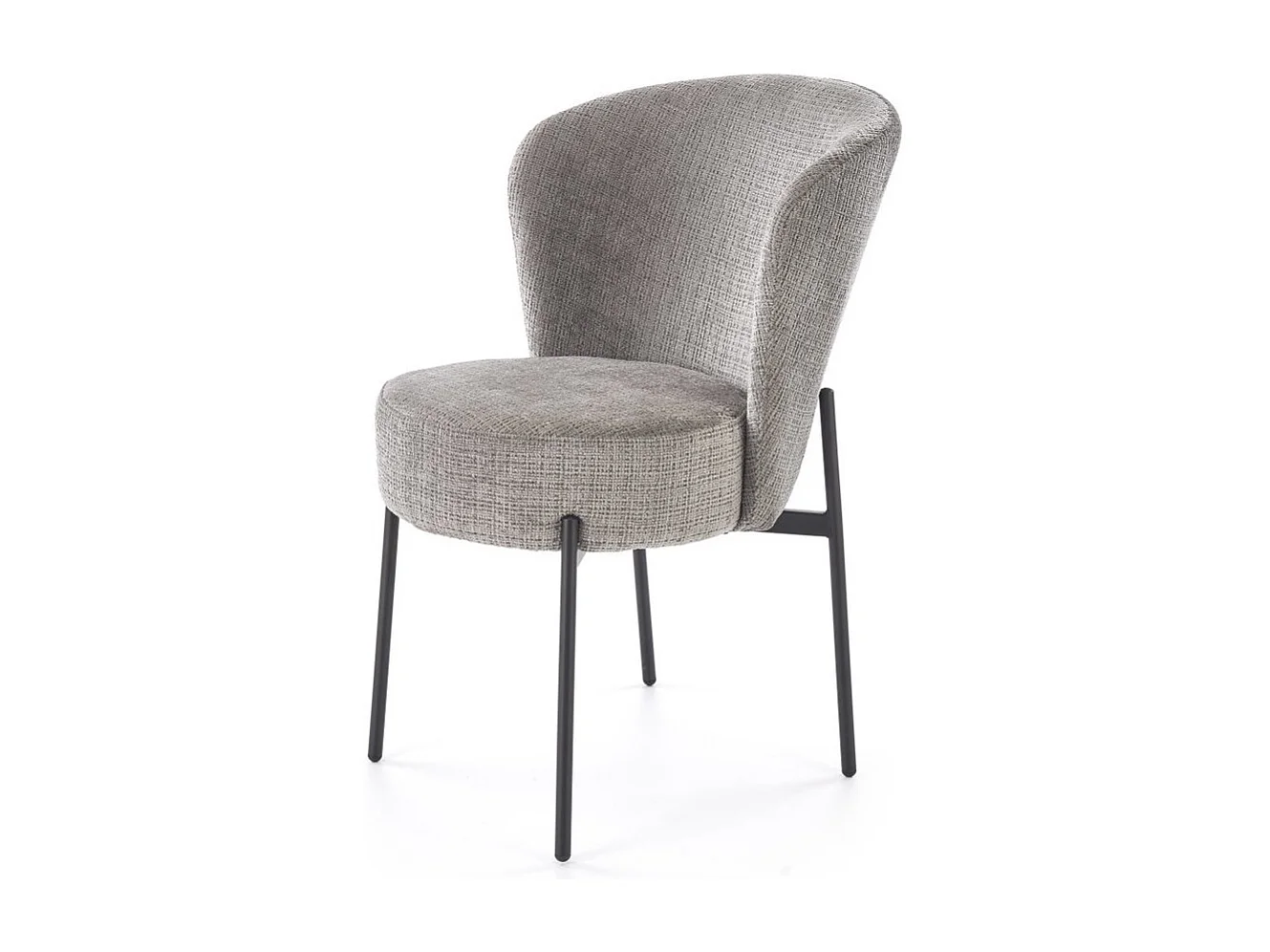 Stuhl K590/Stoffbezug&Metall/Grau