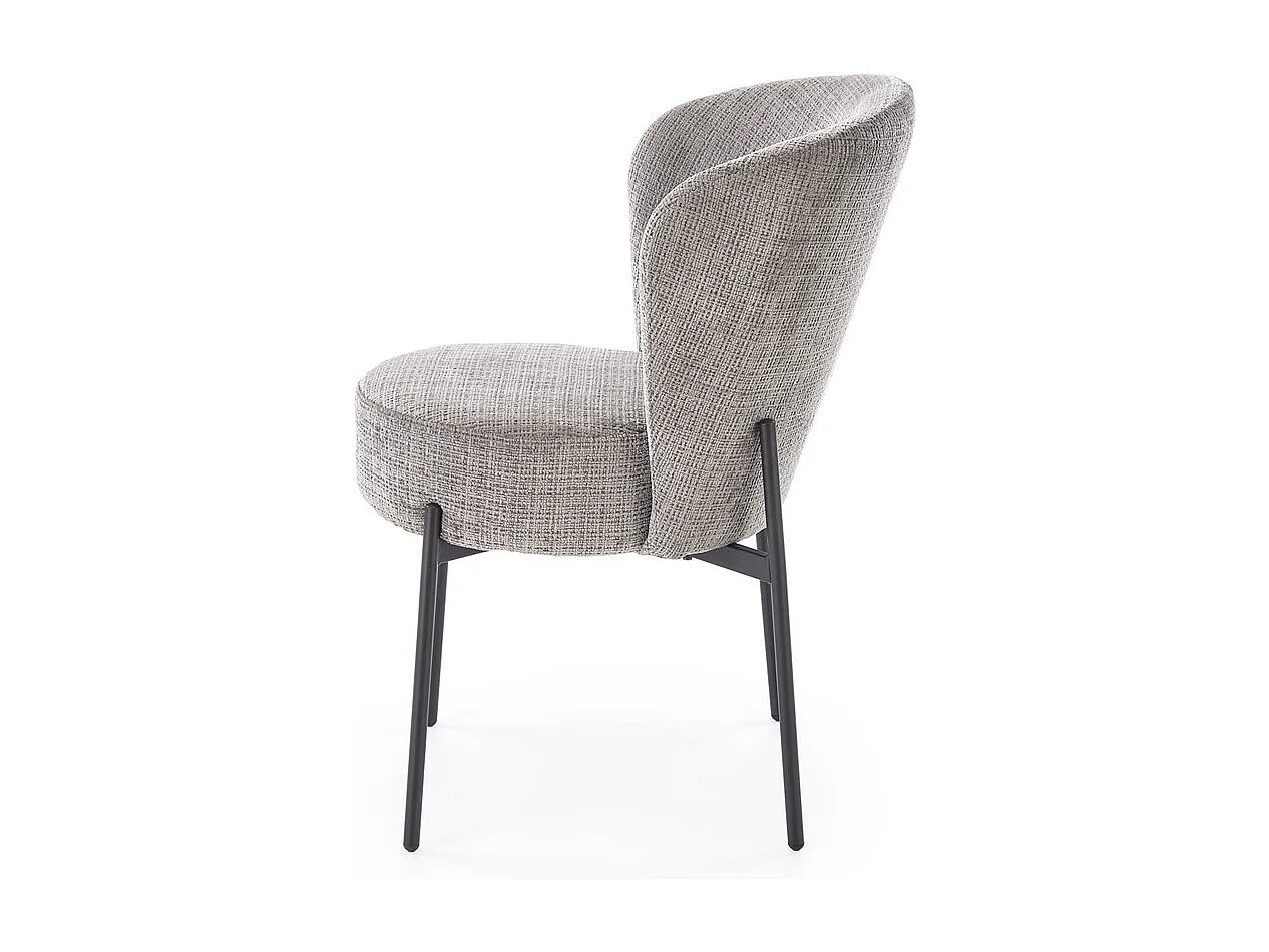 Stuhl K590/Stoffbezug&Metall/Grau