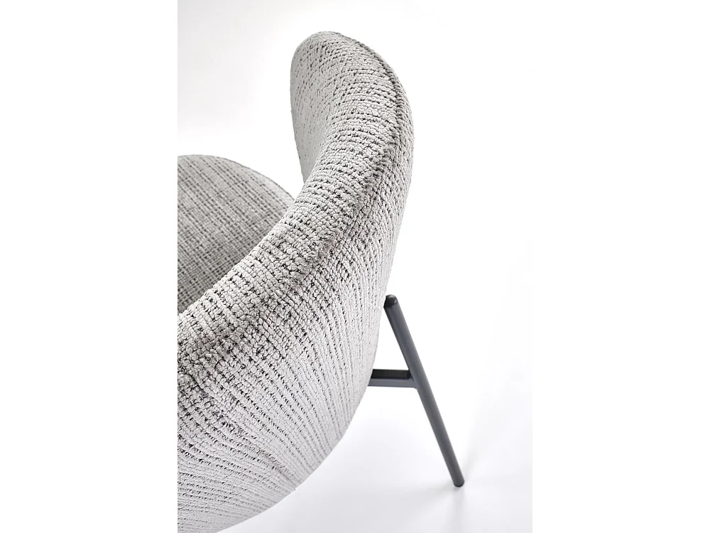 Stuhl K590/Stoffbezug&Metall/Grau