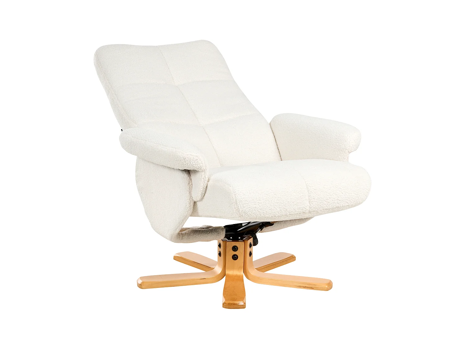 Fauteuil inclinable EPSE Bouclé Blanc cassé