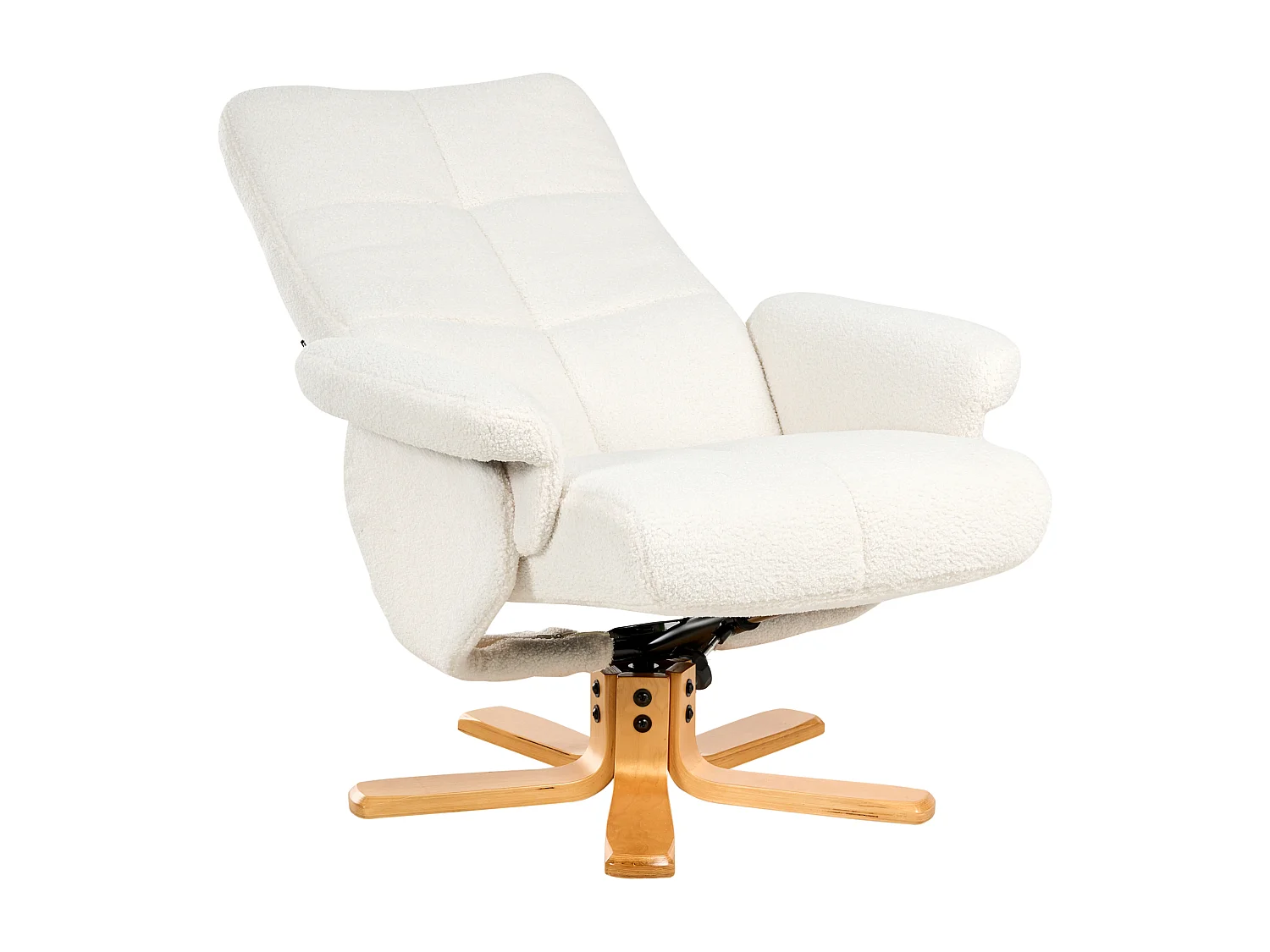 Fauteuil inclinable EPSE Bouclé Blanc cassé