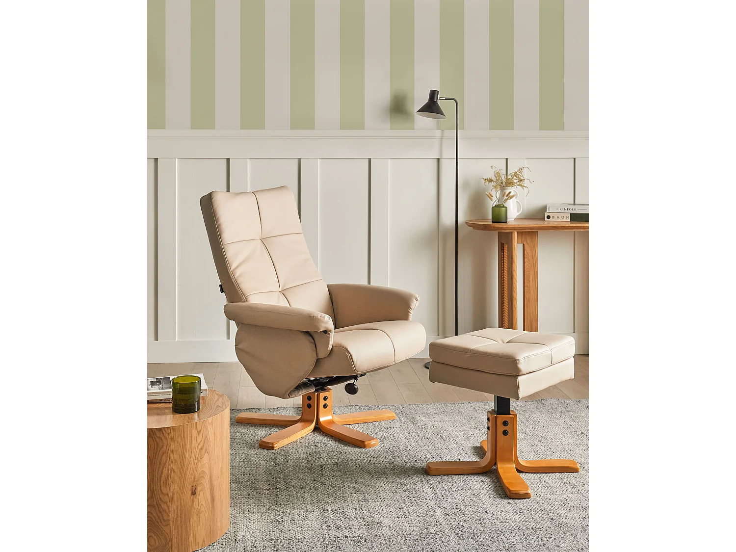 Fauteuil inclinable EPSE Cuir PU Beige