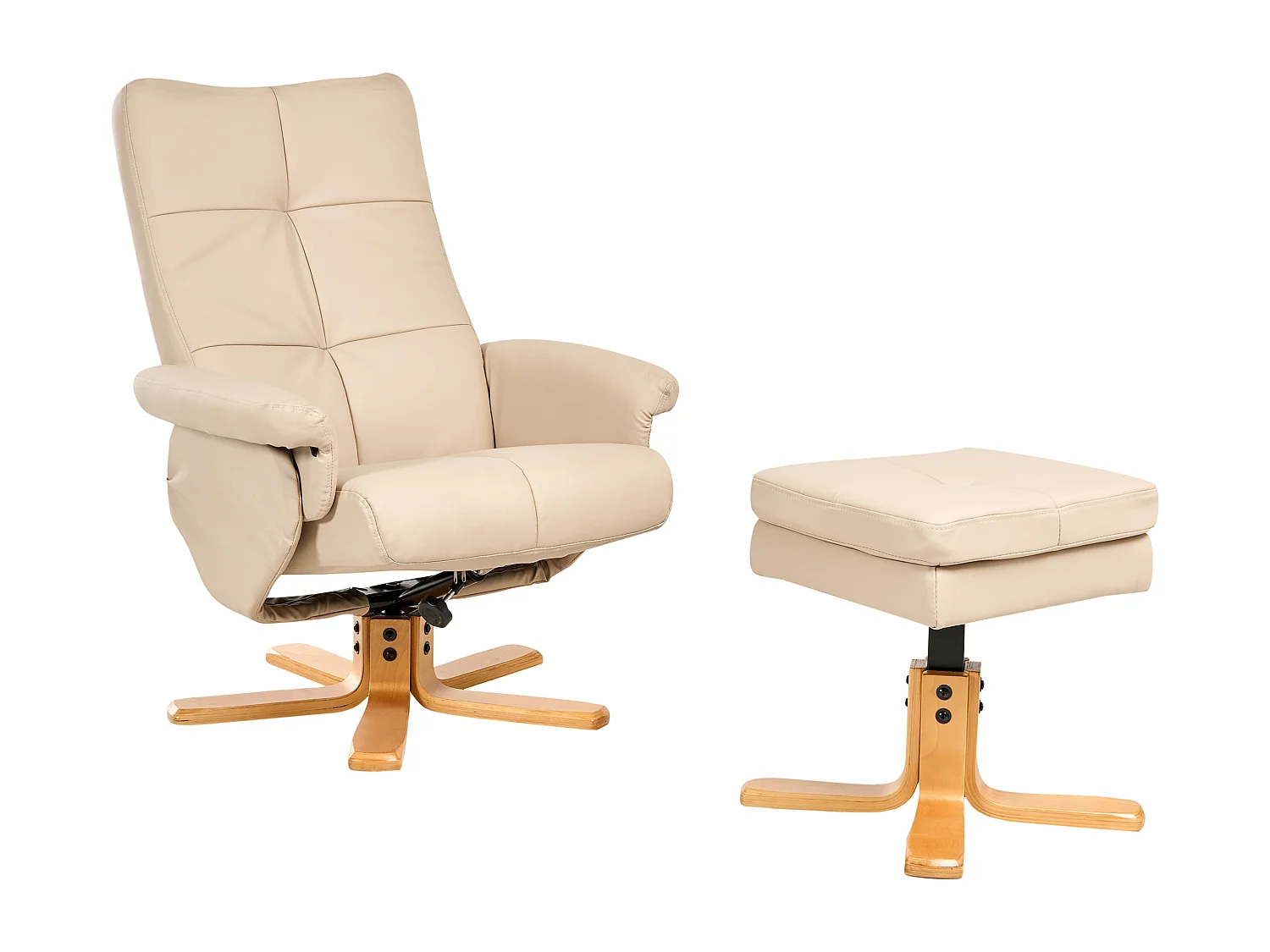 Fauteuil inclinable EPSE Cuir PU Beige