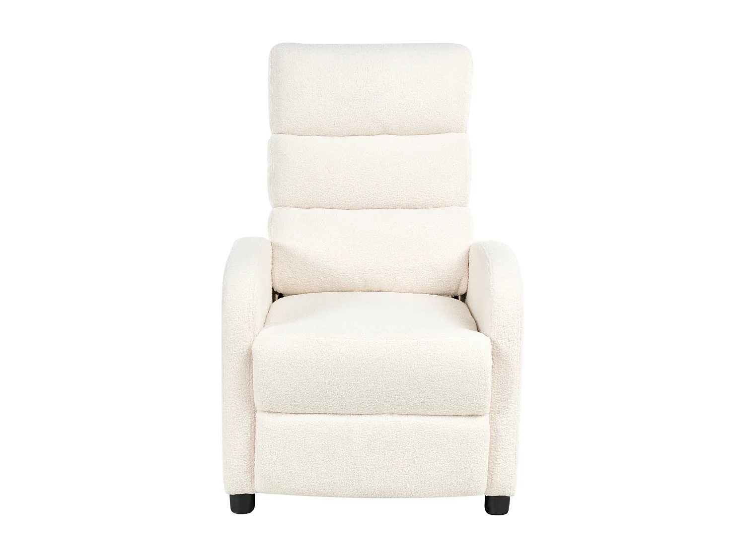 Fauteuil inclinable OTUS Repose-pieds inclus Bouclé Blanc cassé