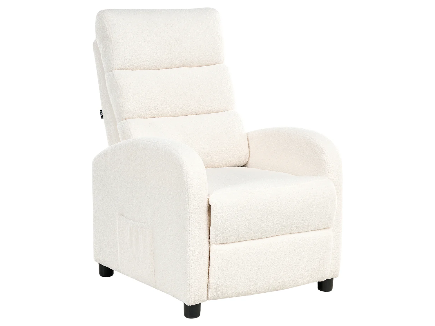 Fauteuil inclinable OTUS Bouclé Blanc cassé