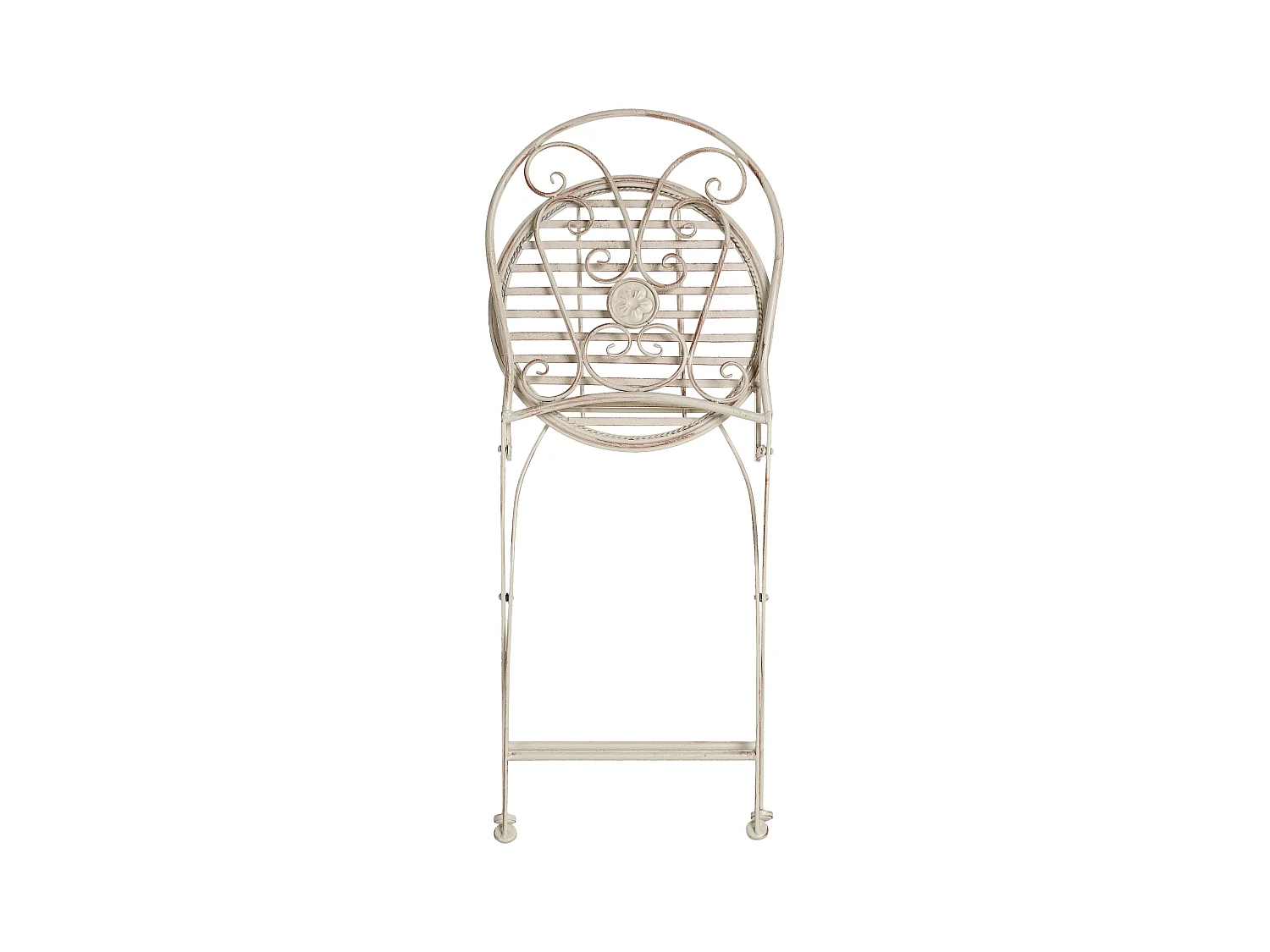 Lot de 2 chaises de jardin COGGIA Pliant Métal Beige clair