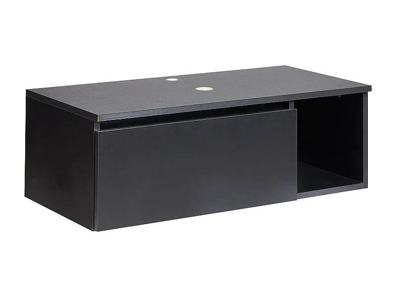 Meuble lavabo mural RUPANCO 80 cm Noir