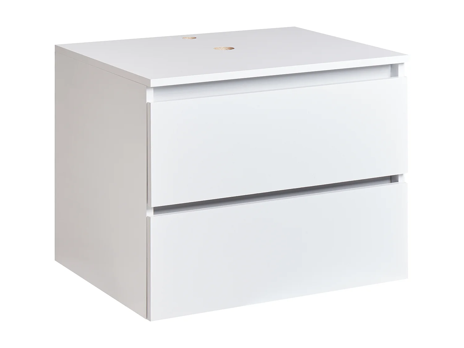 Meuble lavabo mural SERRA 60 cm Blanc