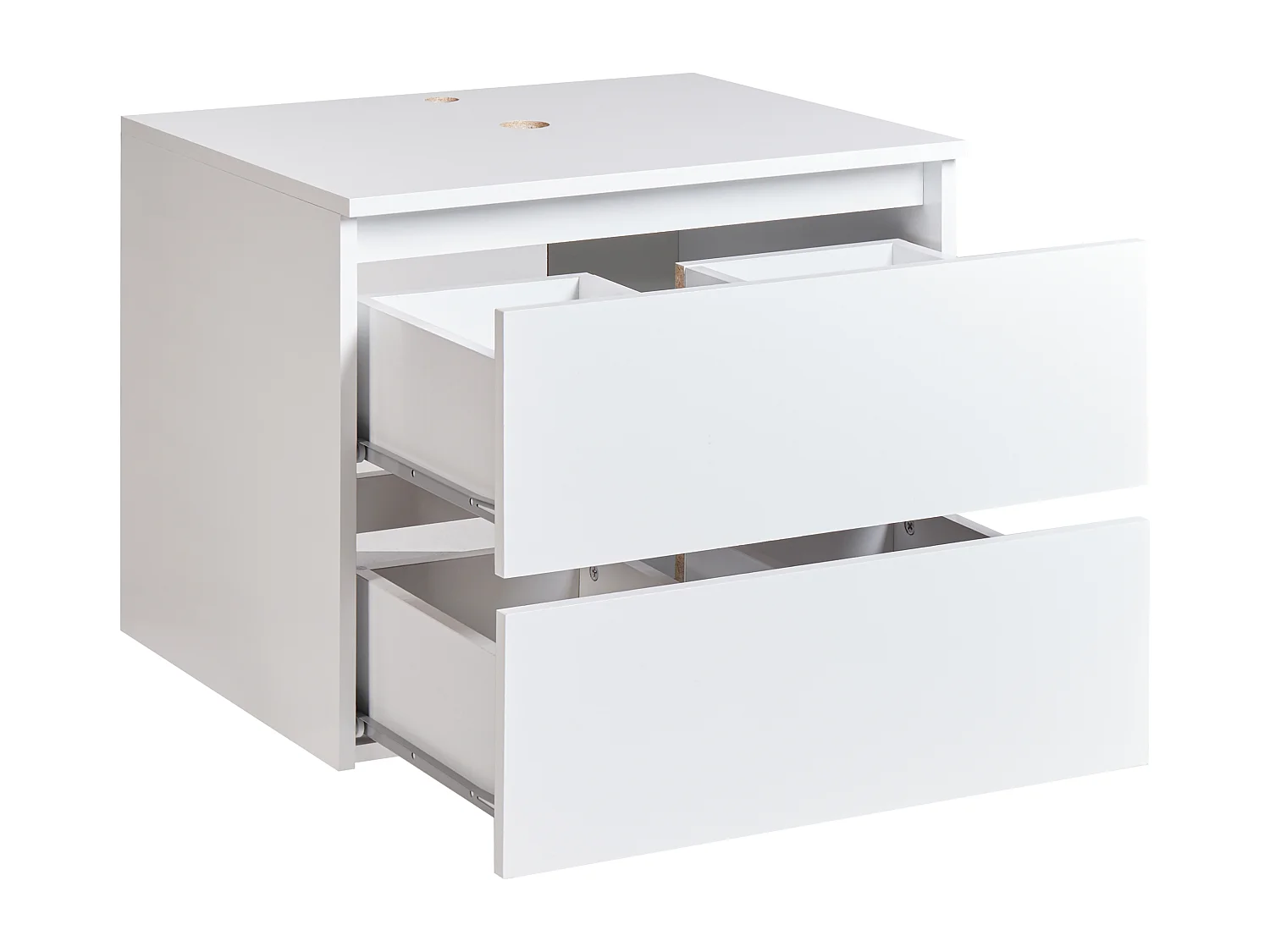 Meuble lavabo mural SERRA 60 cm Blanc