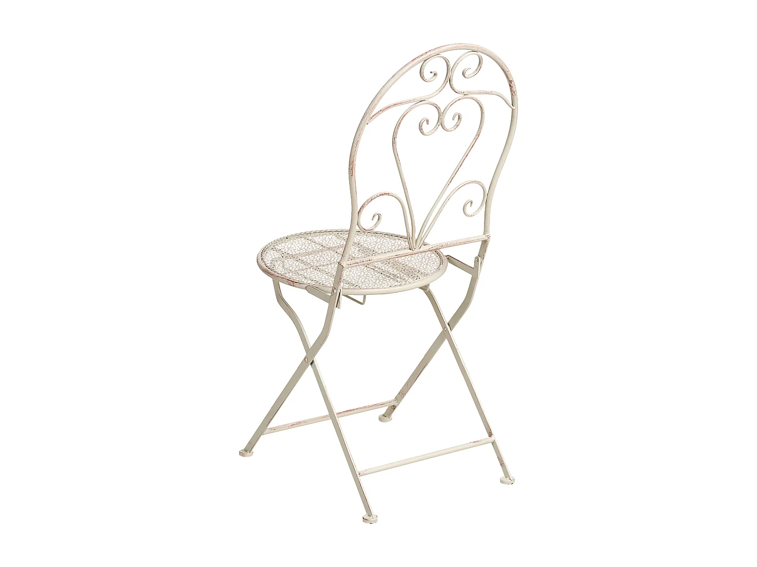 Lot de 2 chaises de jardin FOLELLI Pliant Métal Beige clair