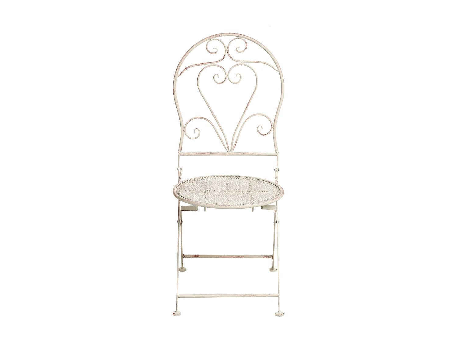 Lot de 2 chaises de jardin FOLELLI  Pliant Métal Beige clair