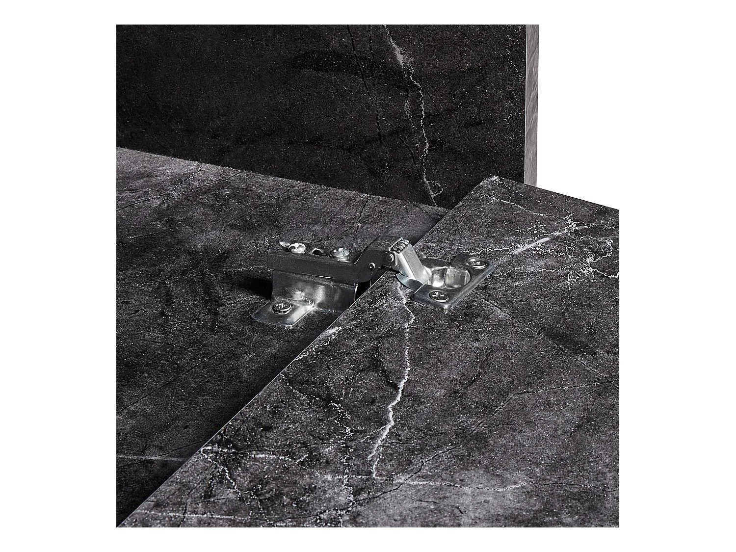 Meuble lavabo mural CASCAVEL 80 cm Marbre noir