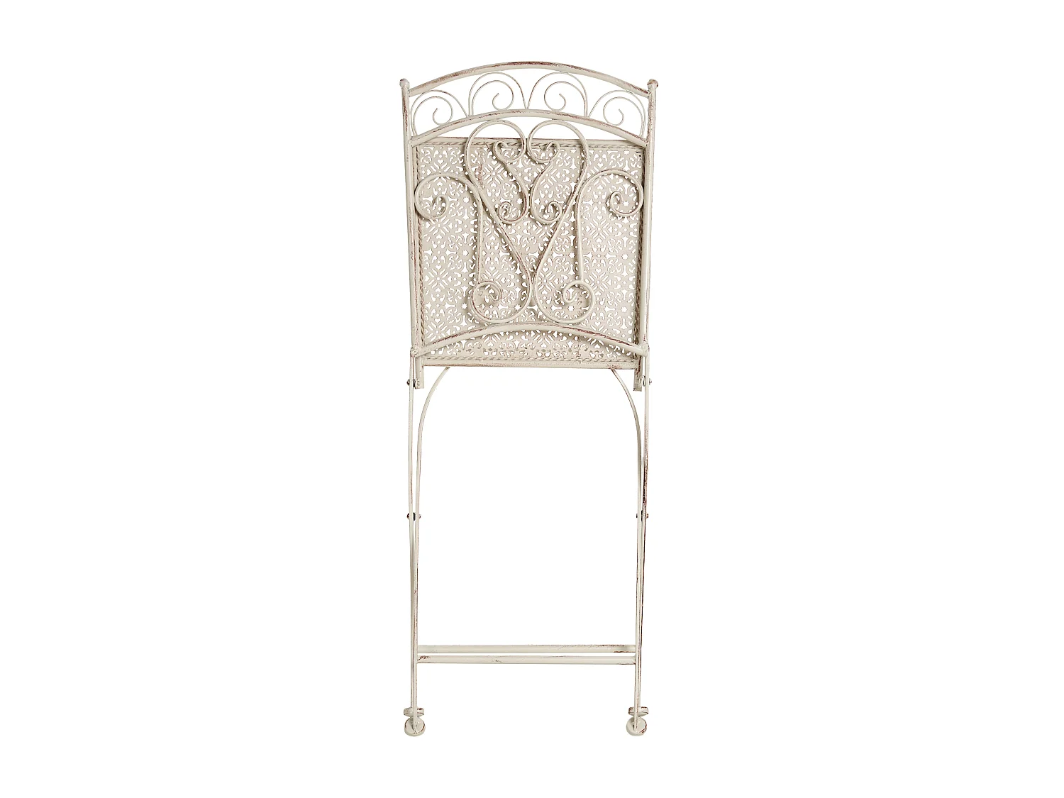 Lot de 2 chaises de jardin JUINA Pliant Métal Beige clair