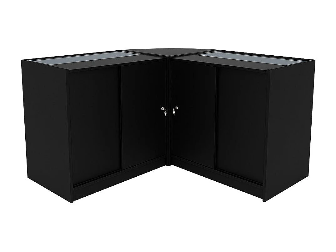 Adonis LED Winkel Toonbank Set B900, C900 & CM60 - Zwart