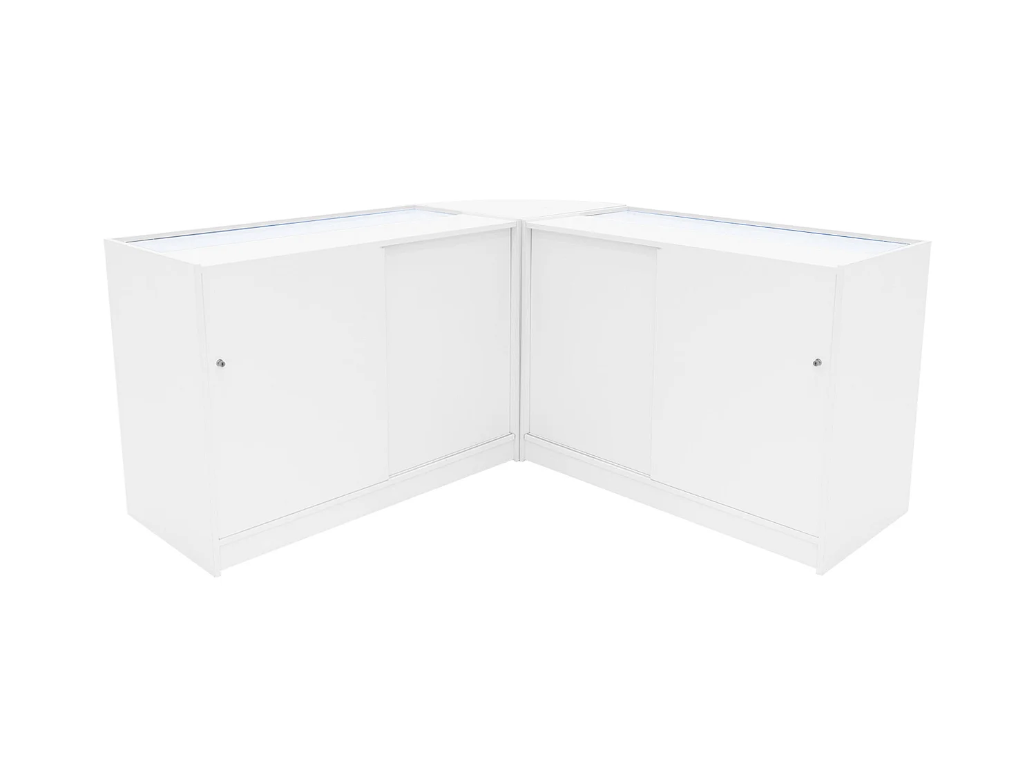 Adonis LED Winkel Toonbank Set B1200, C1200 & CM60 - Wit