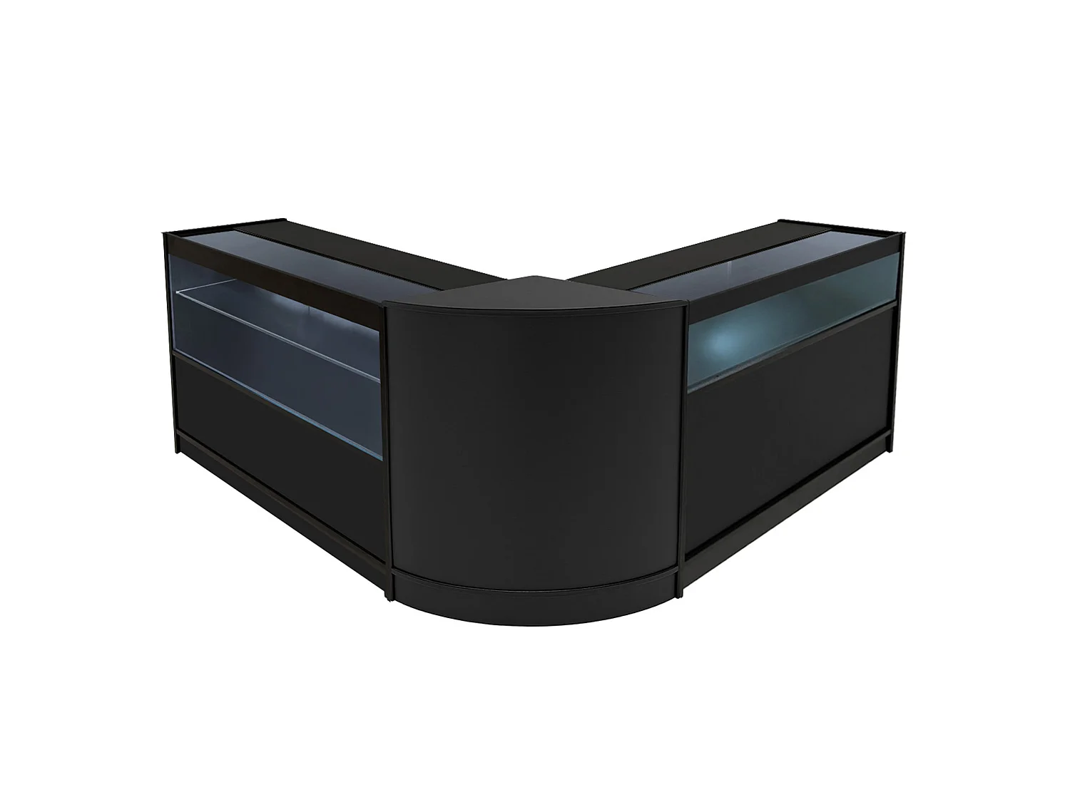 Adonis LED Winkel Toonbank Set B1200, C1200 & CM60 - Zwart