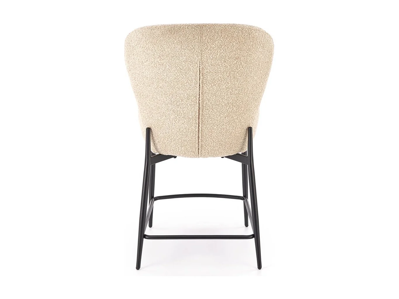 Sedia da bar H126/rivestimento in tessuto-Bouclé/Beige