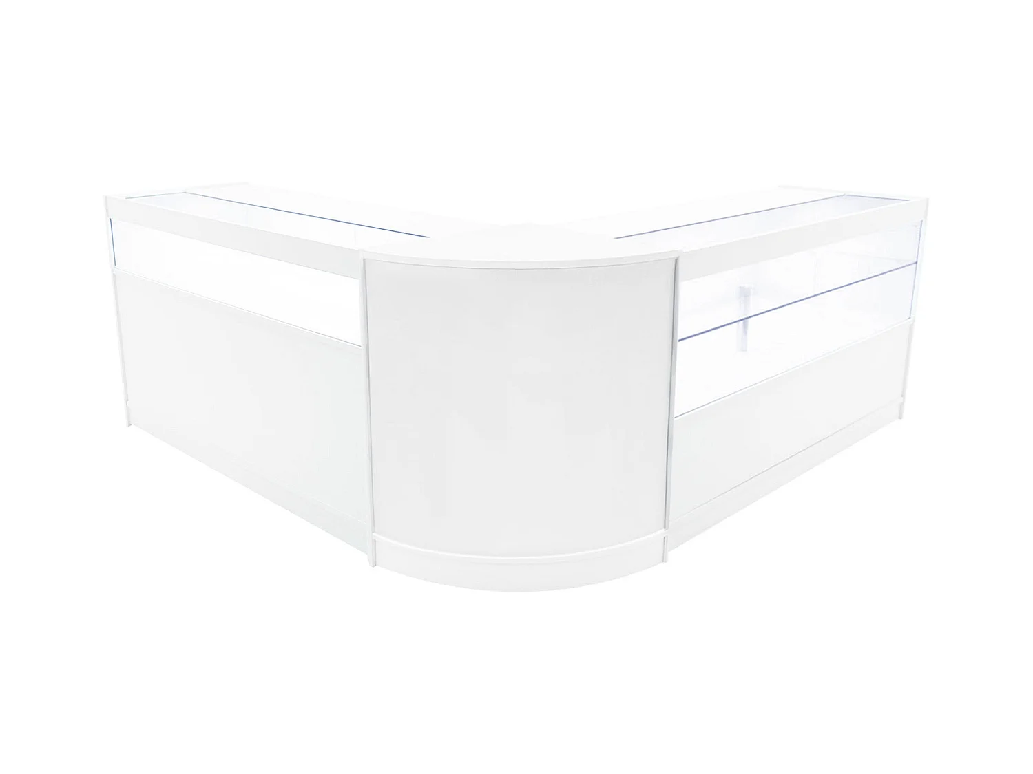 Adonis LED Winkel Toonbank Set B1500, C1500 & CM60 - Wit