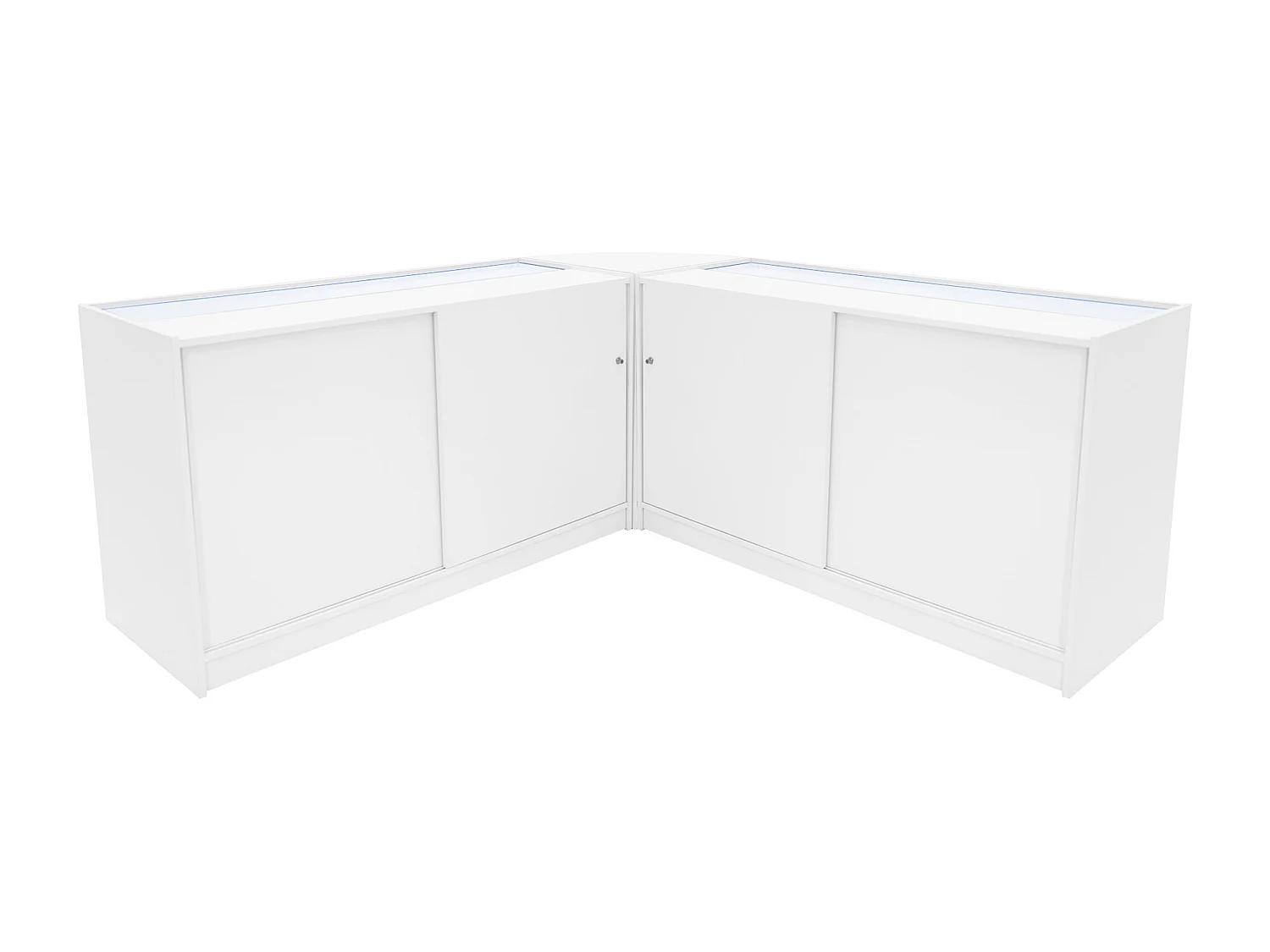 Adonis LED Ladentheke Set CM60 + B1500 + C1500 – Weiß