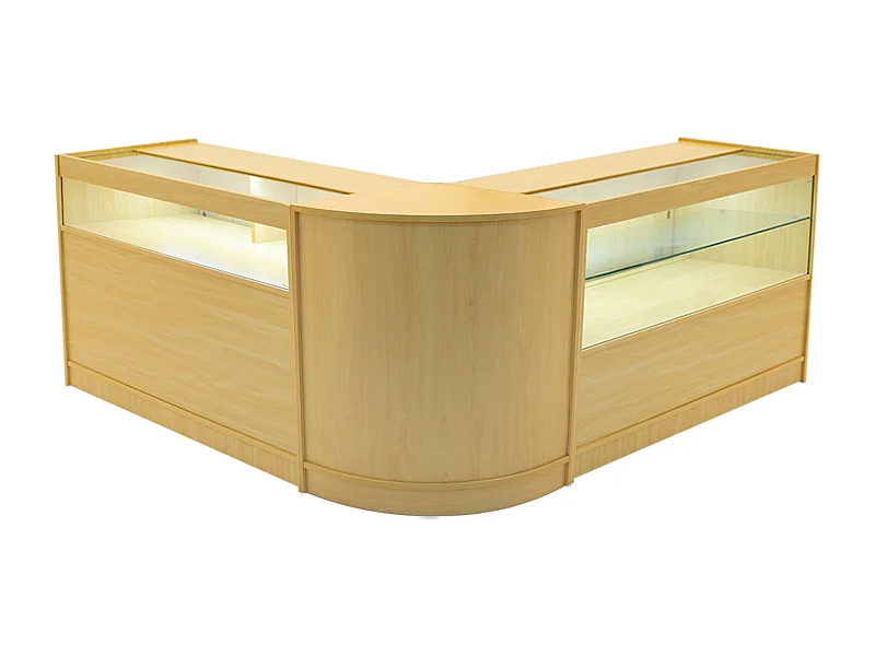 Adonis LED Ladentheke Set CM60 + B1200 + C1200 – Ahorn