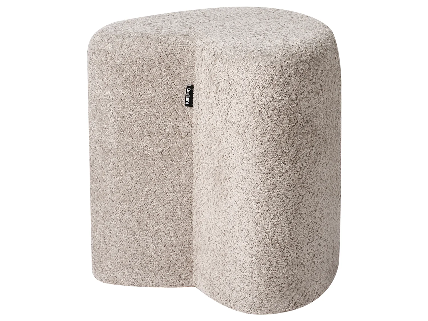 Pouffe SCOTIA Chenille Light Brown