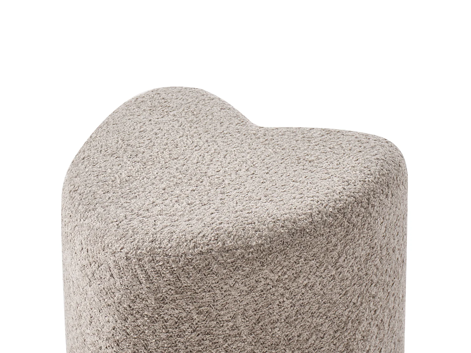 Pouffe SCOTIA Chenille Light Brown