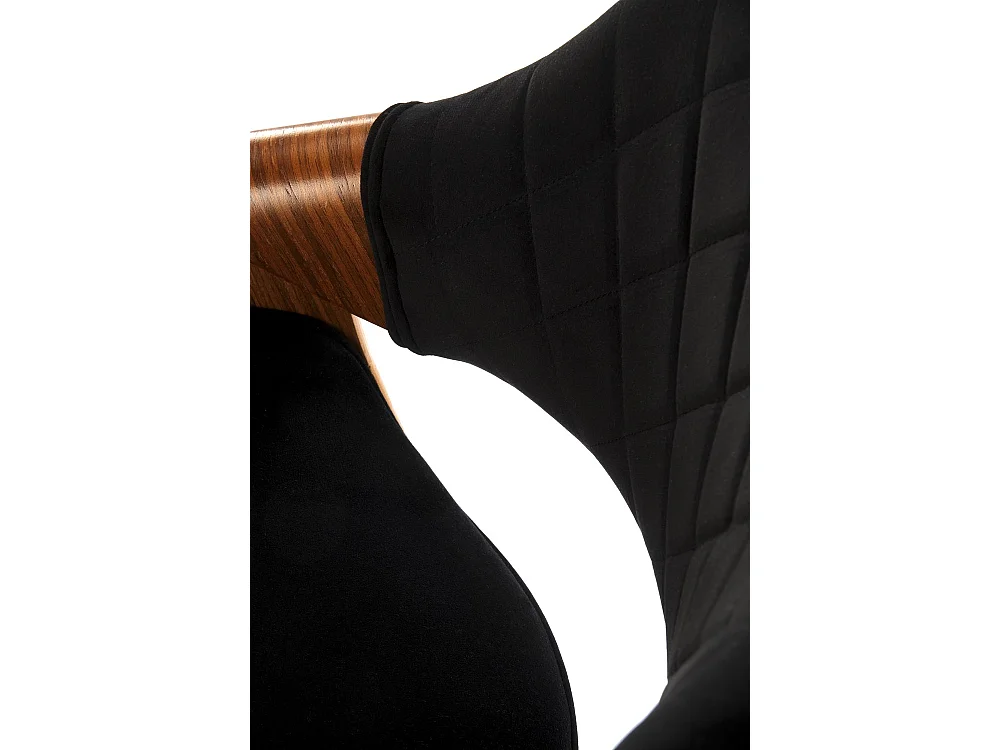 Tabouret de bar H124/revêtement tissu/plateau meuble/noir marron