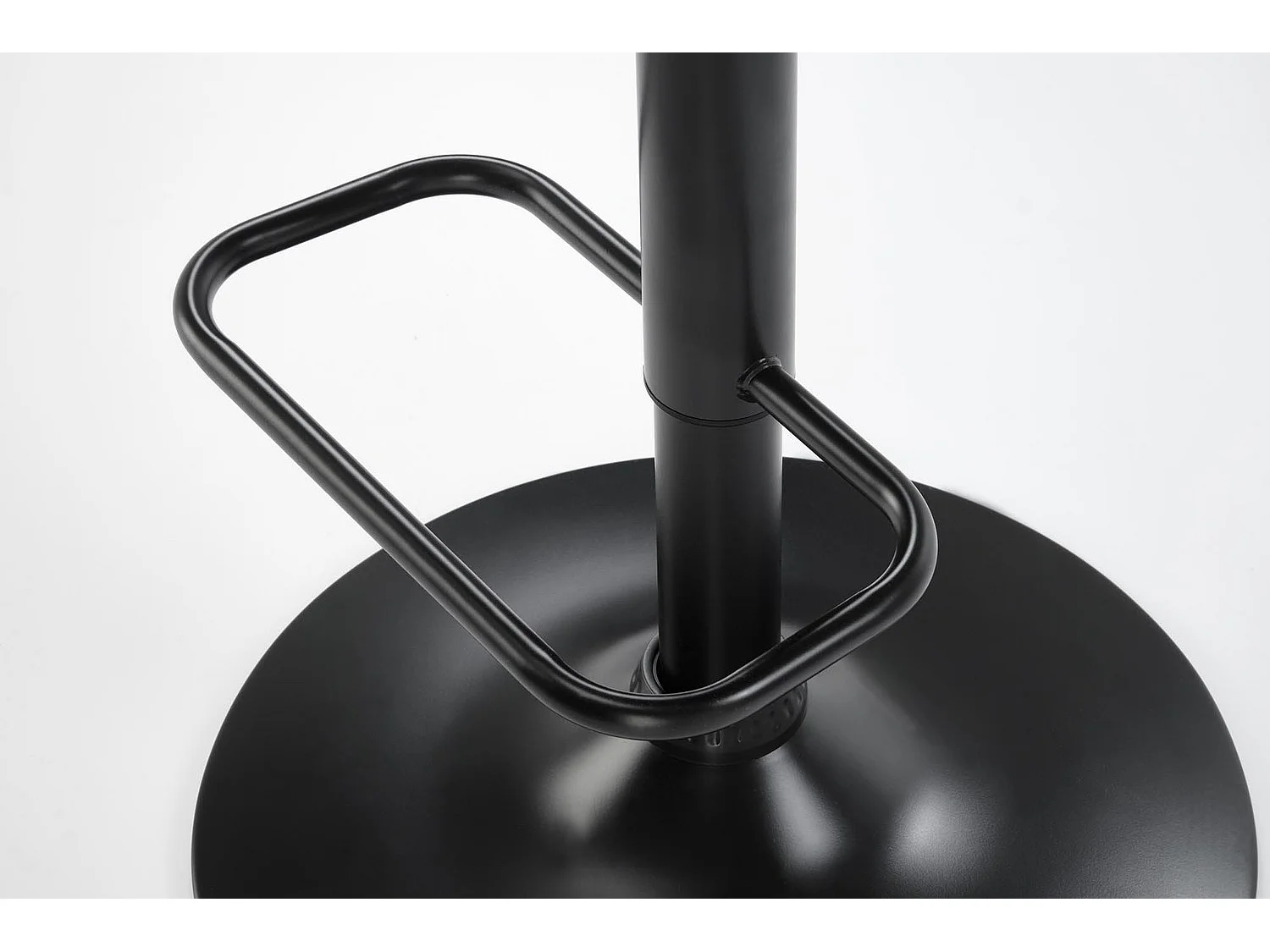 Tabouret de bar H124/revêtement tissu/plateau meuble/noir marron