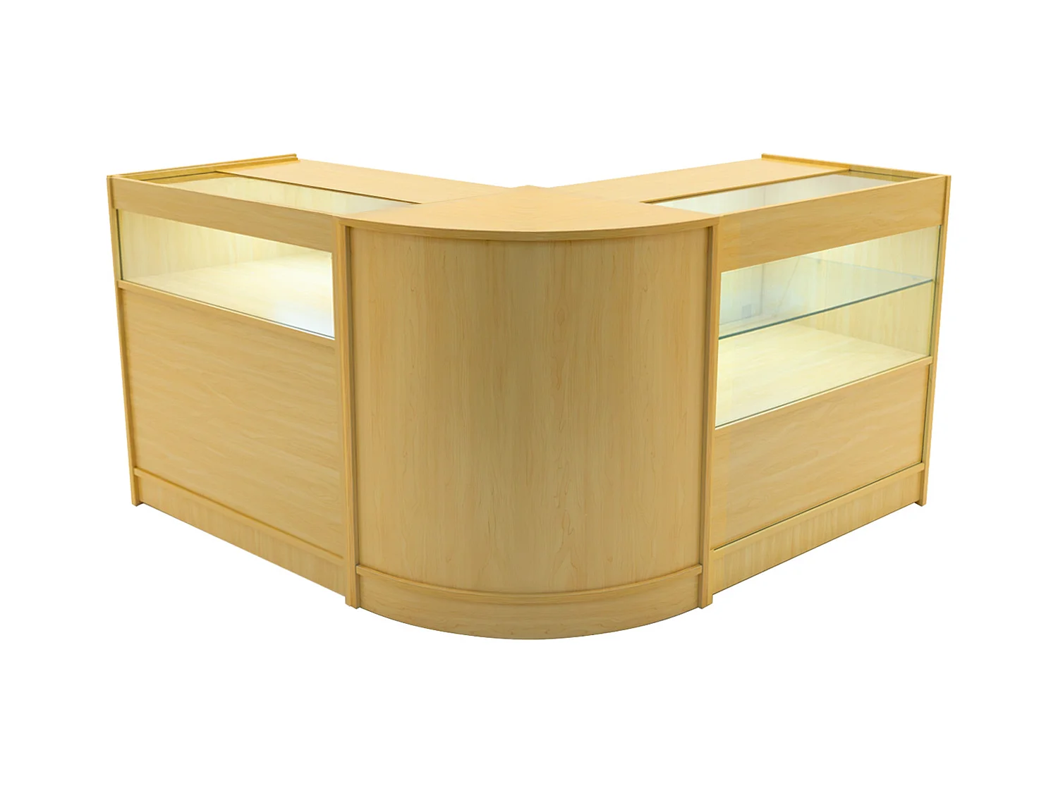 Adonis LED Ladentheke Set CM60 + B900 + C900 – Ahorn