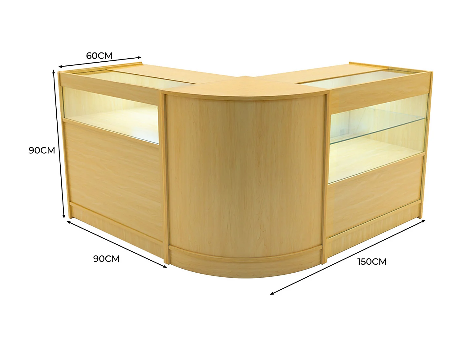 Zestaw oświetlenia sklepowego Adonis LED B900, C900 i CM60 – klon