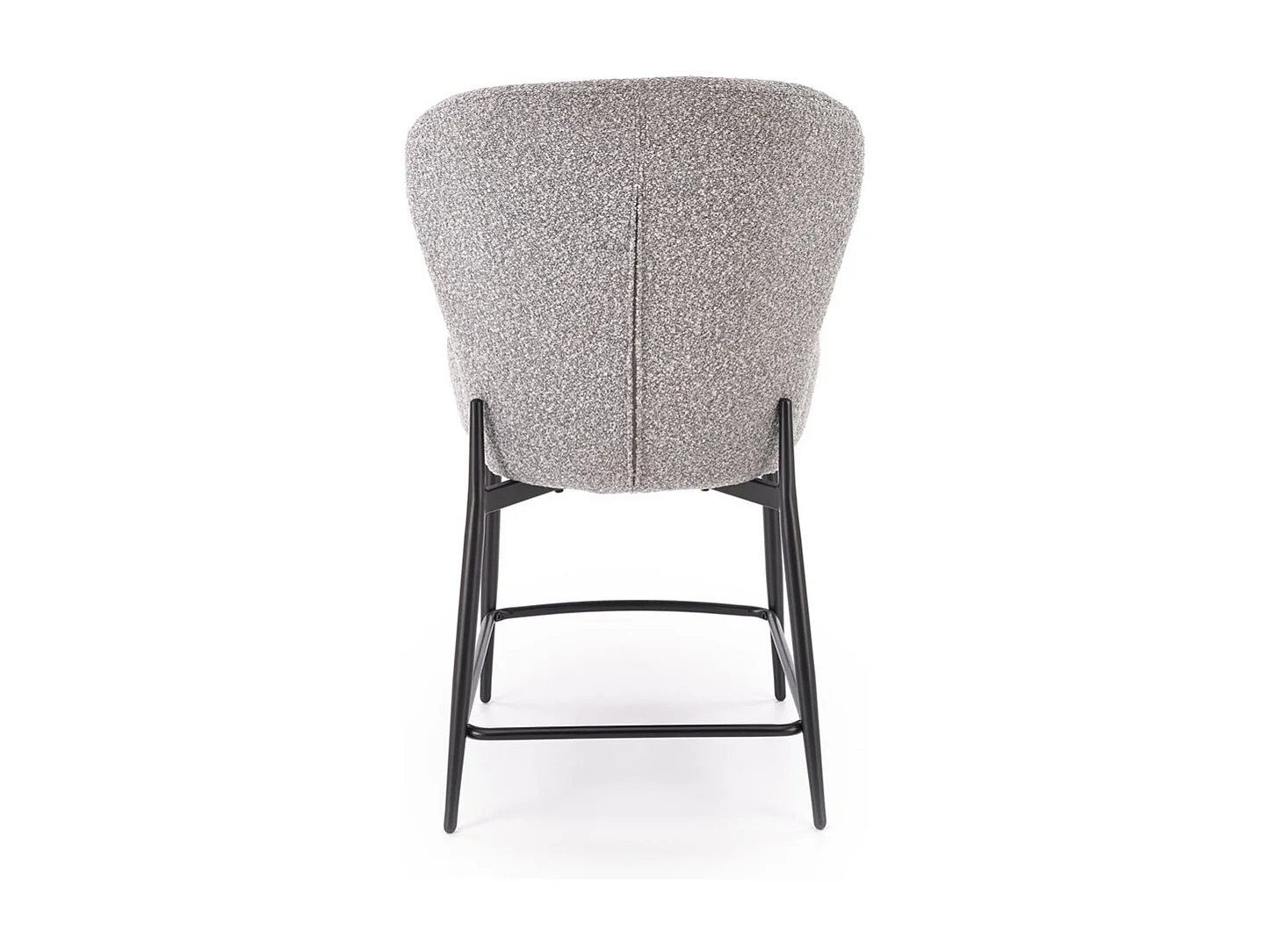 Barstuhl H126/Stoffbezug-Bouclé/Grau