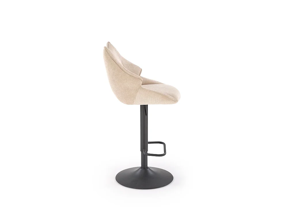 Barhstuhl H122/Stoffbezug/Metall/Beige