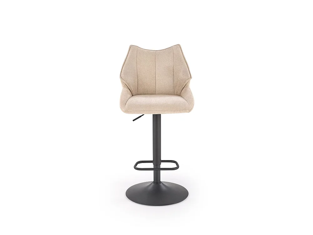 Barhstuhl H122/Stoffbezug/Metall/Beige
