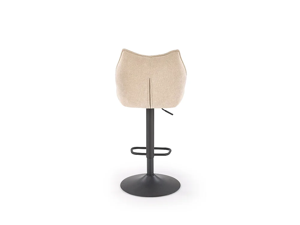 Barhstuhl H122/Stoffbezug/Metall/Beige