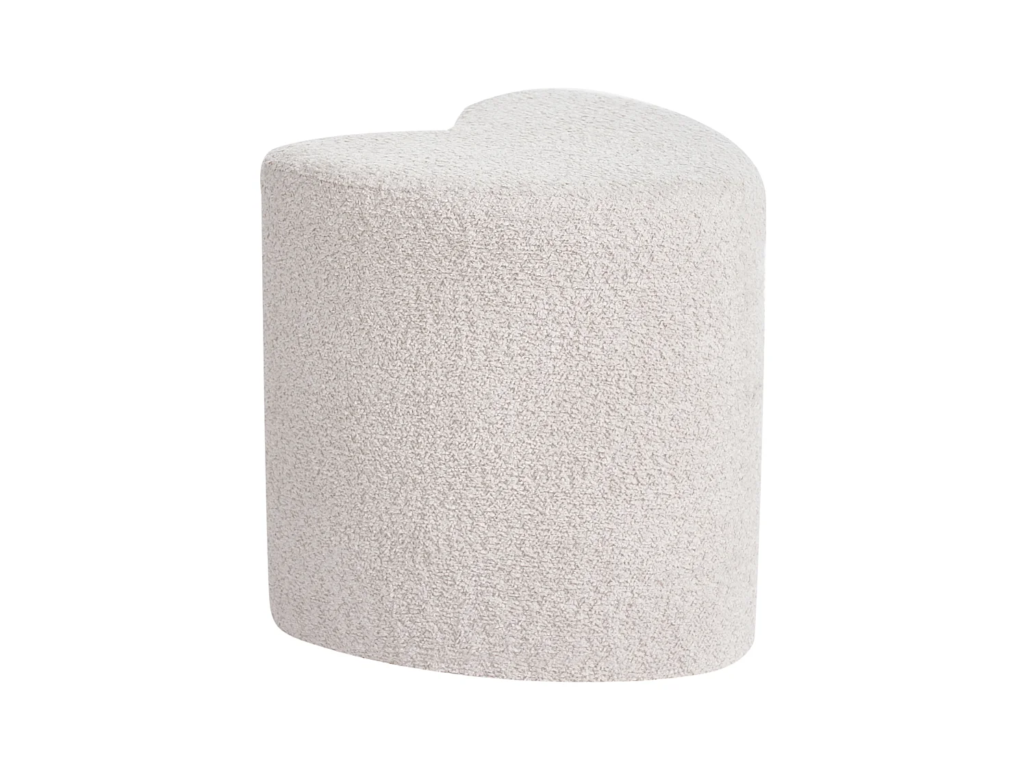 Pouf SCOTIA Tissu chenille Beige