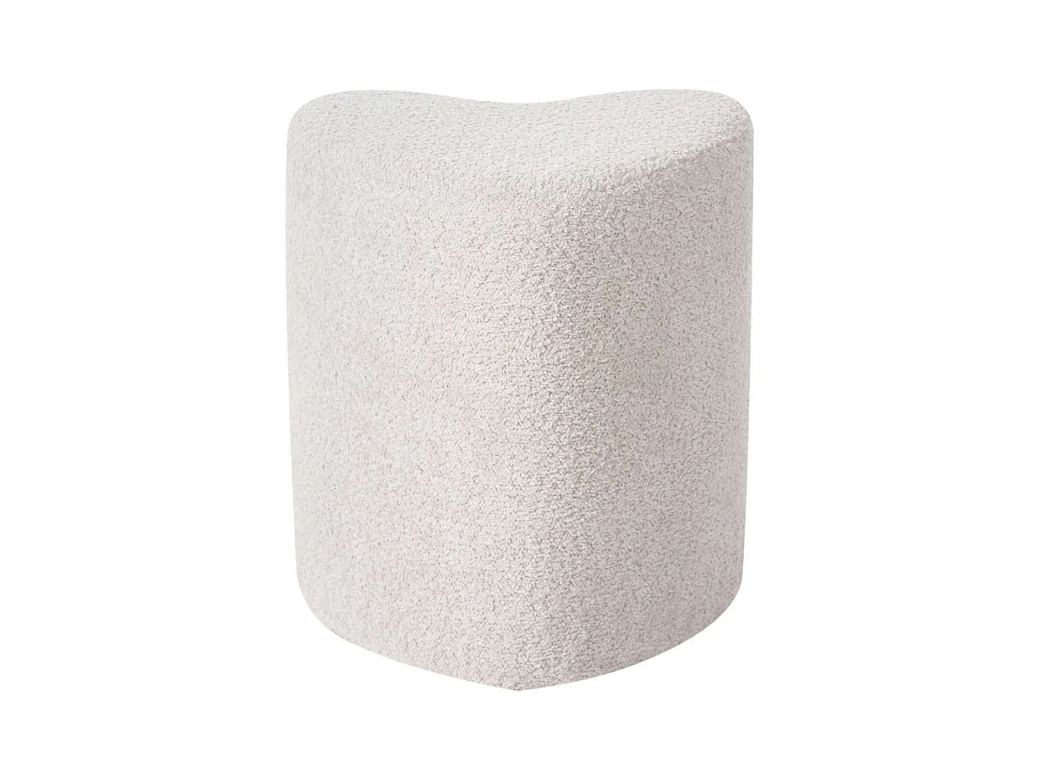 Pouf SCOTIA Tissu chenille Beige